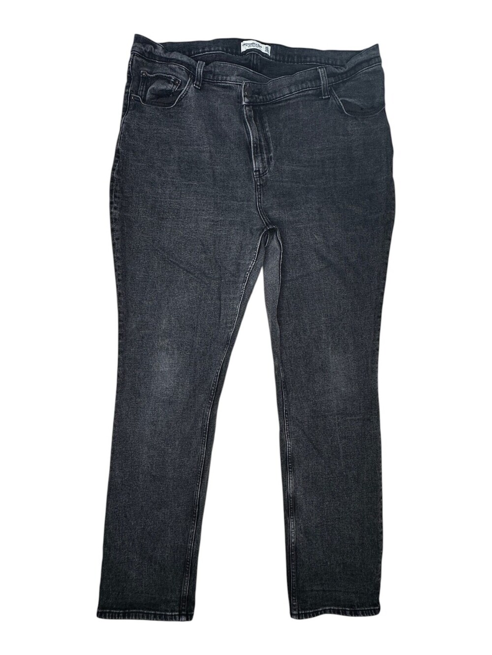 Abercrombie & Fitch Women's Gray '90s Slim Straight Ultra High Rise Jeans Size